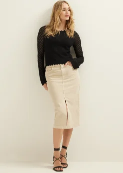 Outlet Cotton Club Ajour gebreide trui zwart