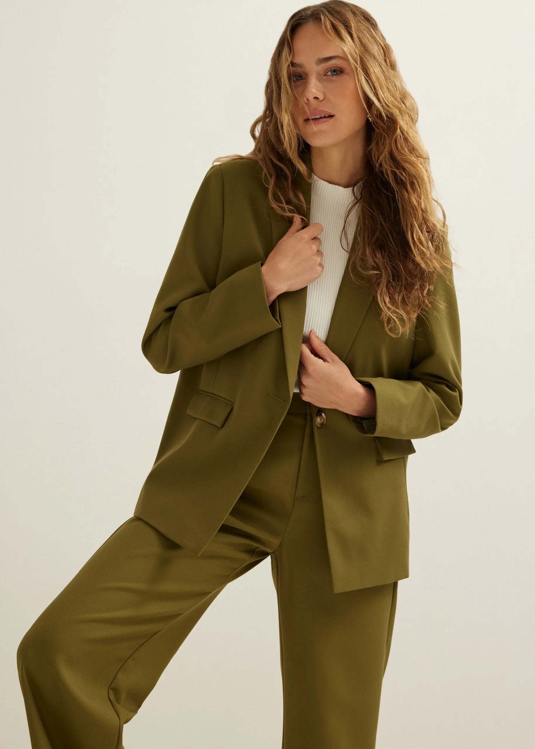 Sale Cotton Club Blazer char groen,army