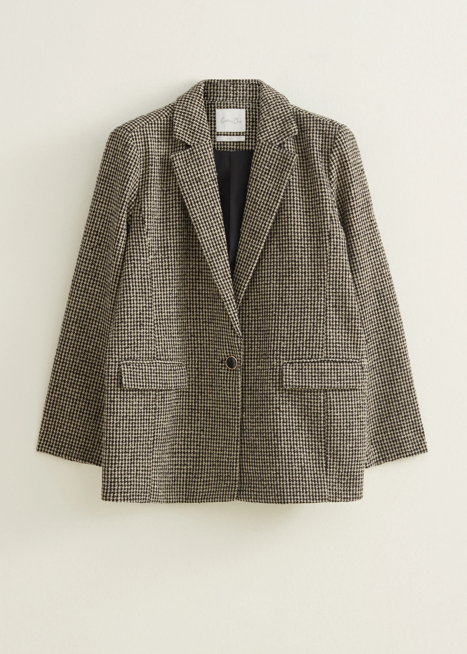 Online Cotton Club Blazer geruit patroon zwart