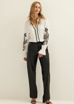 Best Cotton Club Blouse met borduurwerk wit,off-white