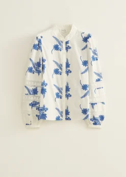 Online Cotton Club Blouse met borduurwerk wit,off-white