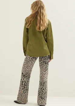 Online Cotton Club Blouse utility groen,army