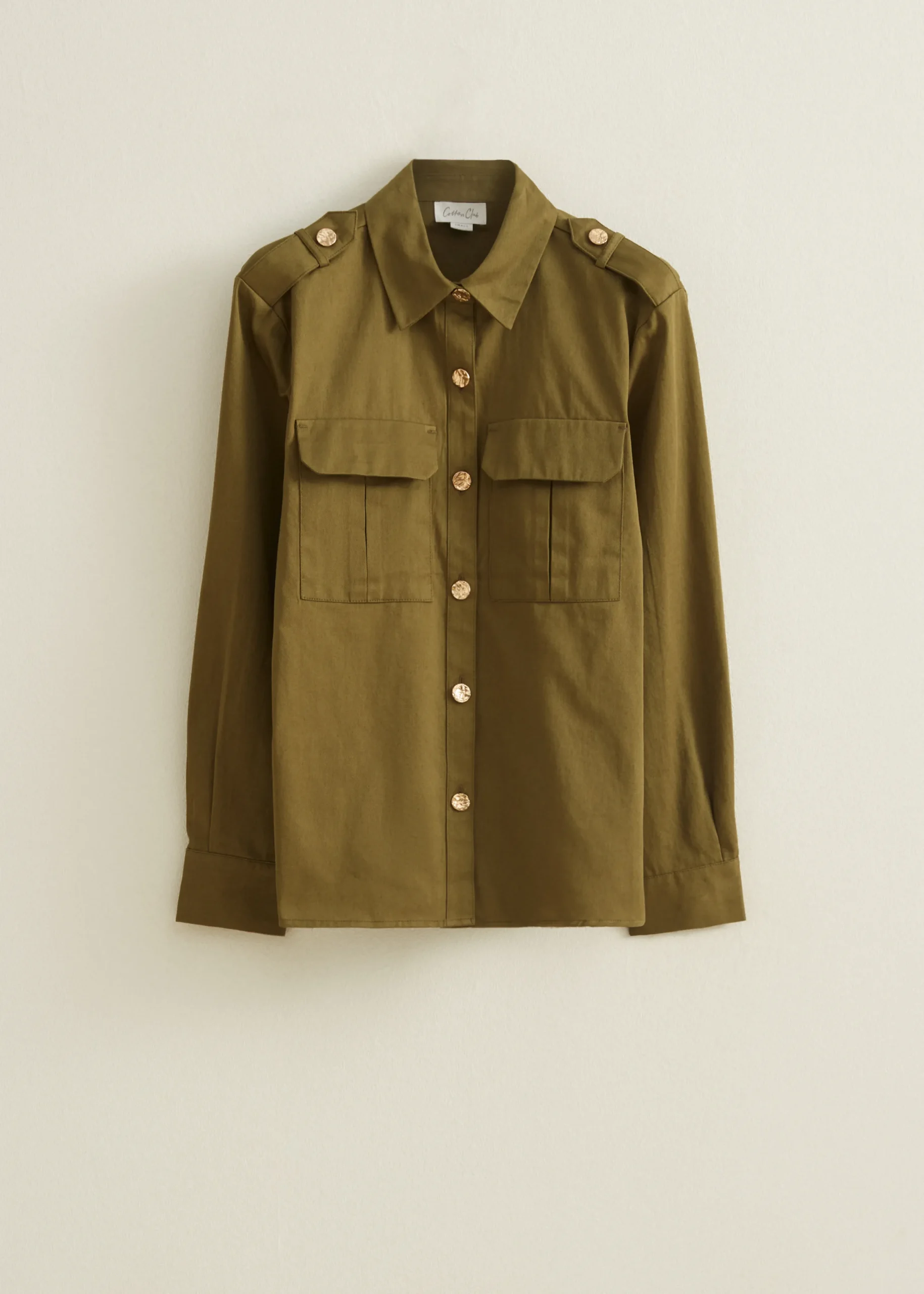 Online Cotton Club Blouse utility groen,army