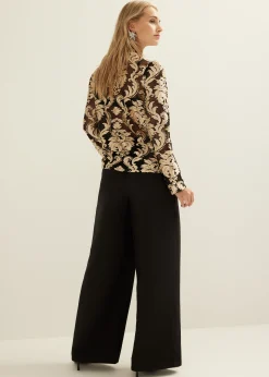 Clearance Cotton Club Blouse van mesh zand