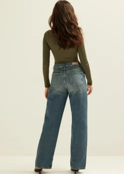 New Cotton Club Body met lange mouw groen,denne