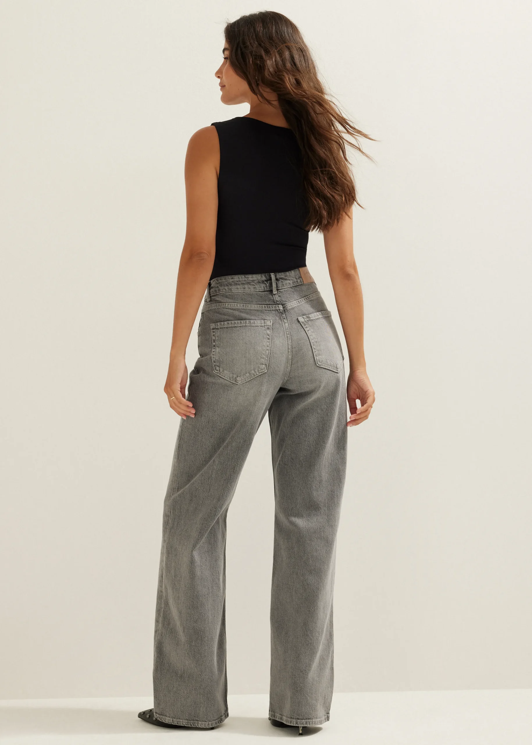 Sale Cotton Club Body met vierkante halslijn zwart