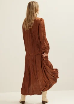 Best Cotton Club Boho top met studs cognac