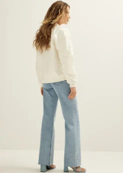 Outlet Cotton Club Bomberjack met klassieke look ecru