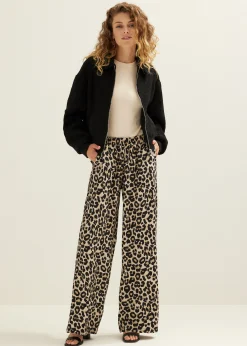 Clearance Cotton Club Bomberjack van boucle mix zwart