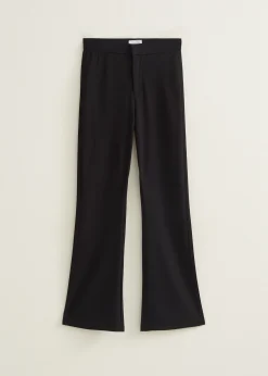 Fashion Cotton Club Bootcut pantalon zwart