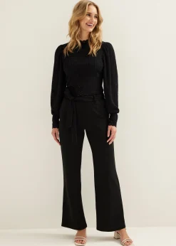 Clearance Cotton Club Broek Ceintuur zwart