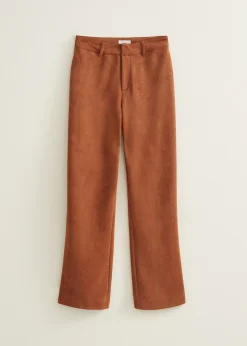 Sale Cotton Club Broek van suedine softmocca