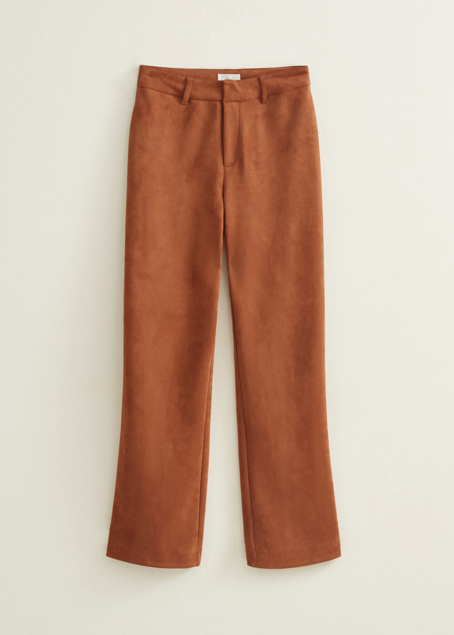 Sale Cotton Club Broek van suedine softmocca