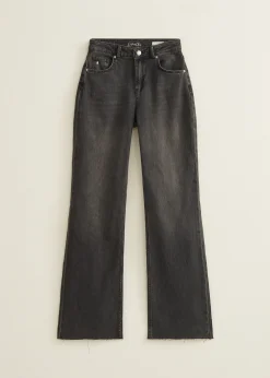 Fashion Cotton Club Charlie wide leg jeans zwart,usedmiddle