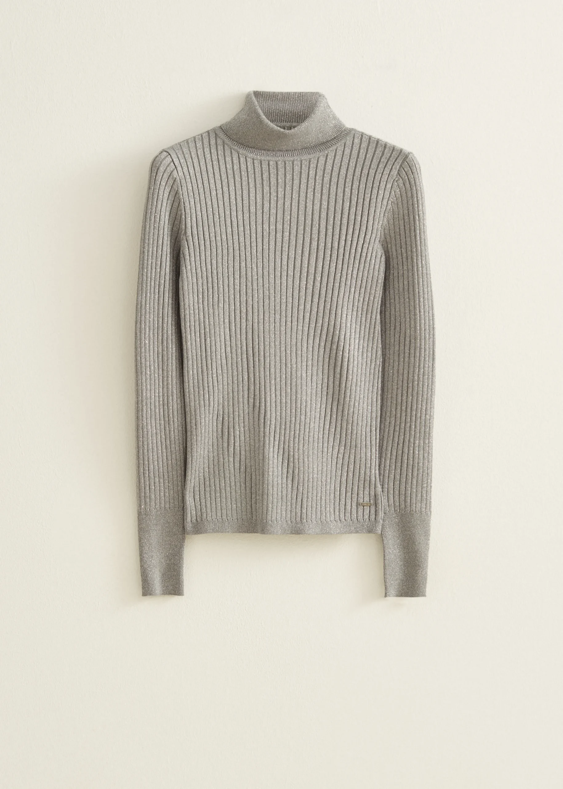 Hot Cotton Club Coltrui met lurex grijsgemêleerd