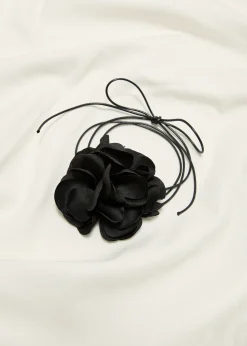 Discount Cotton Club Corsage met bloem zwart