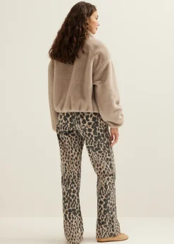 Fashion Cotton Club Faux fur bomberjack grijs