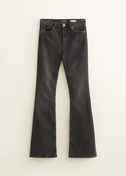 Sale Cotton Club Flared jeans coco zwart,usedmiddle