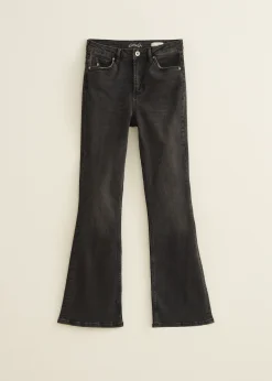 Sale Cotton Club Flared jeans coco zwart,usedmiddle