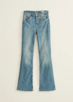 Discount Cotton Club Flared jeans coco middenblauw