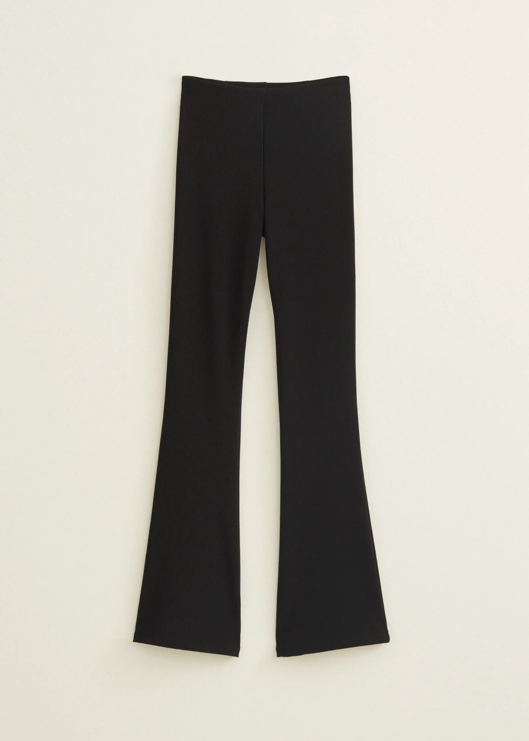 Best Cotton Club Flare Legging Rib zwart