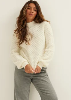 Sale Cotton Club Gebreide trui ajour ecru