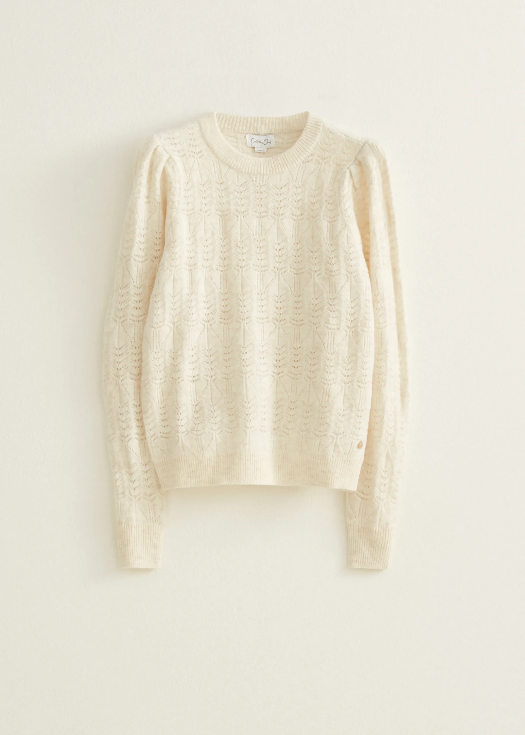 Sale Cotton Club Gebreide trui ajour ecru