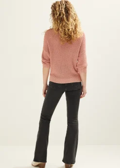 Outlet Cotton Club Gebreide trui met lurex lichtroze