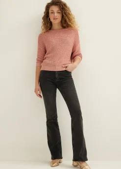 Outlet Cotton Club Gebreide trui met lurex lichtroze