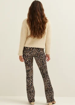 New Cotton Club Gebreide trui met ribstructuur lichtzand