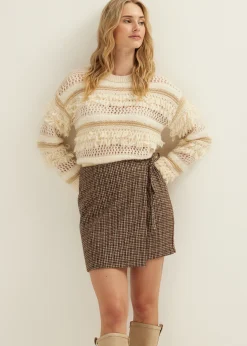 Outlet Cotton Club Gebreide trui met structuur meerkleurig