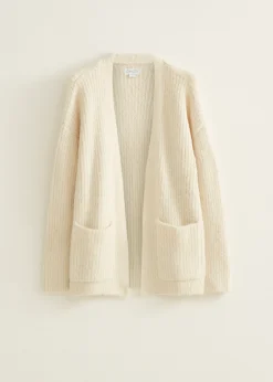 Sale Cotton Club Gebreid vest met zakken ecru