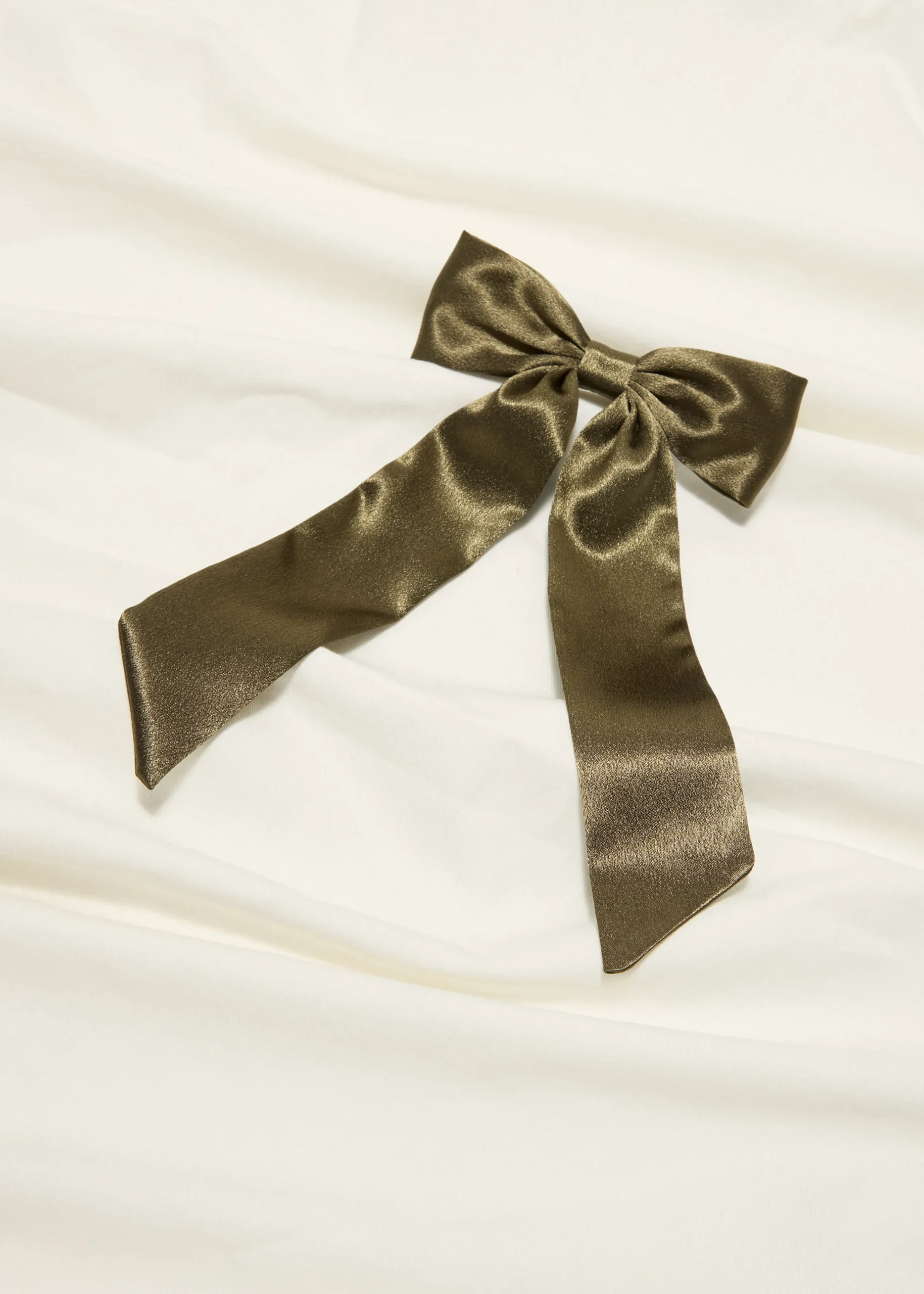 Online Cotton Club Haarclip grote strik groen,denne