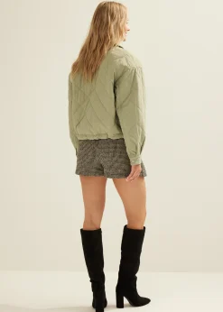 Clearance Cotton Club Jacket gequilt groen,oceaan