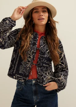 Hot Cotton Club Jack met all-over print donkerblauw