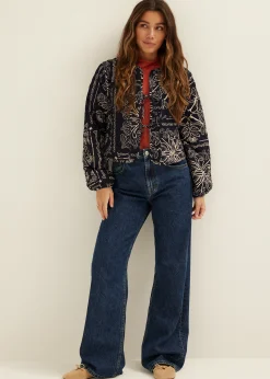 Hot Cotton Club Jack met all-over print donkerblauw
