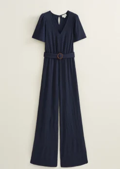 New Cotton Club Jumpsuit met ceintuur indigo