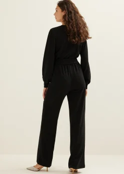 Online Cotton Club Jumpsuit met glitter zwart