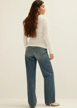 Outlet Cotton Club Kanten top ecru