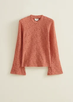 Clearance Cotton Club Kanten top rose,vintage