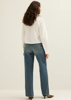 Sale Cotton Club Korte blouse poplin wit,off-white