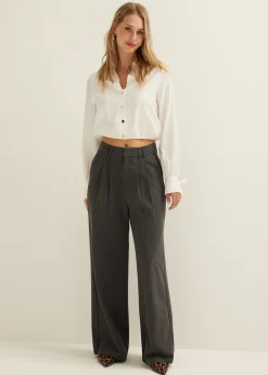 Hot Cotton Club Korte witte blouse wit,off-white