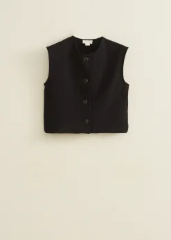 Hot Cotton Club Kort gilet zwart