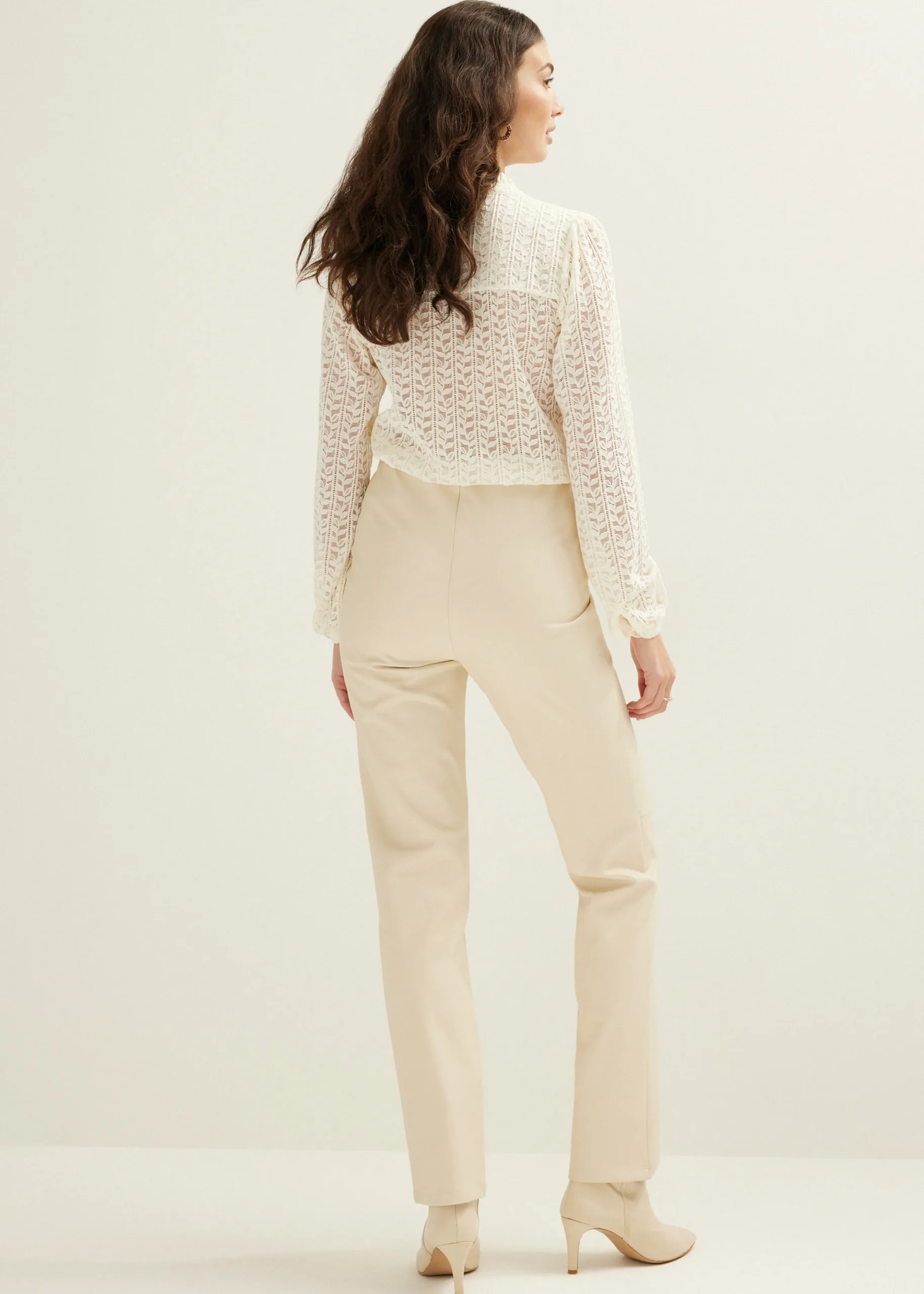 New Cotton Club Legging van PU lichtzand