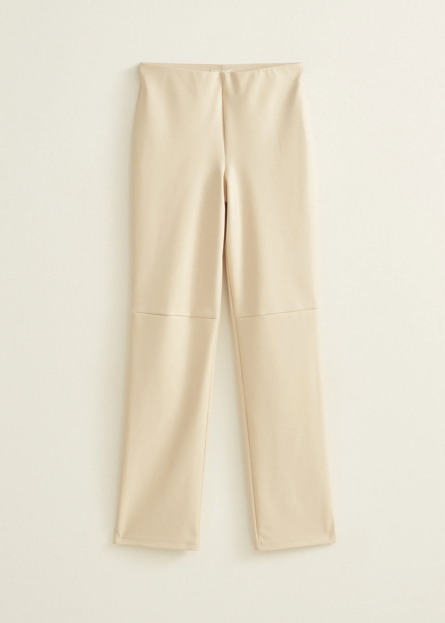 New Cotton Club Legging van PU lichtzand
