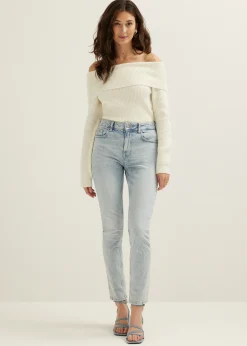Sale Cotton Club Off-shoulder trui ecru