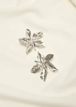 Sale Cotton Club Oorbellen bloem zilver