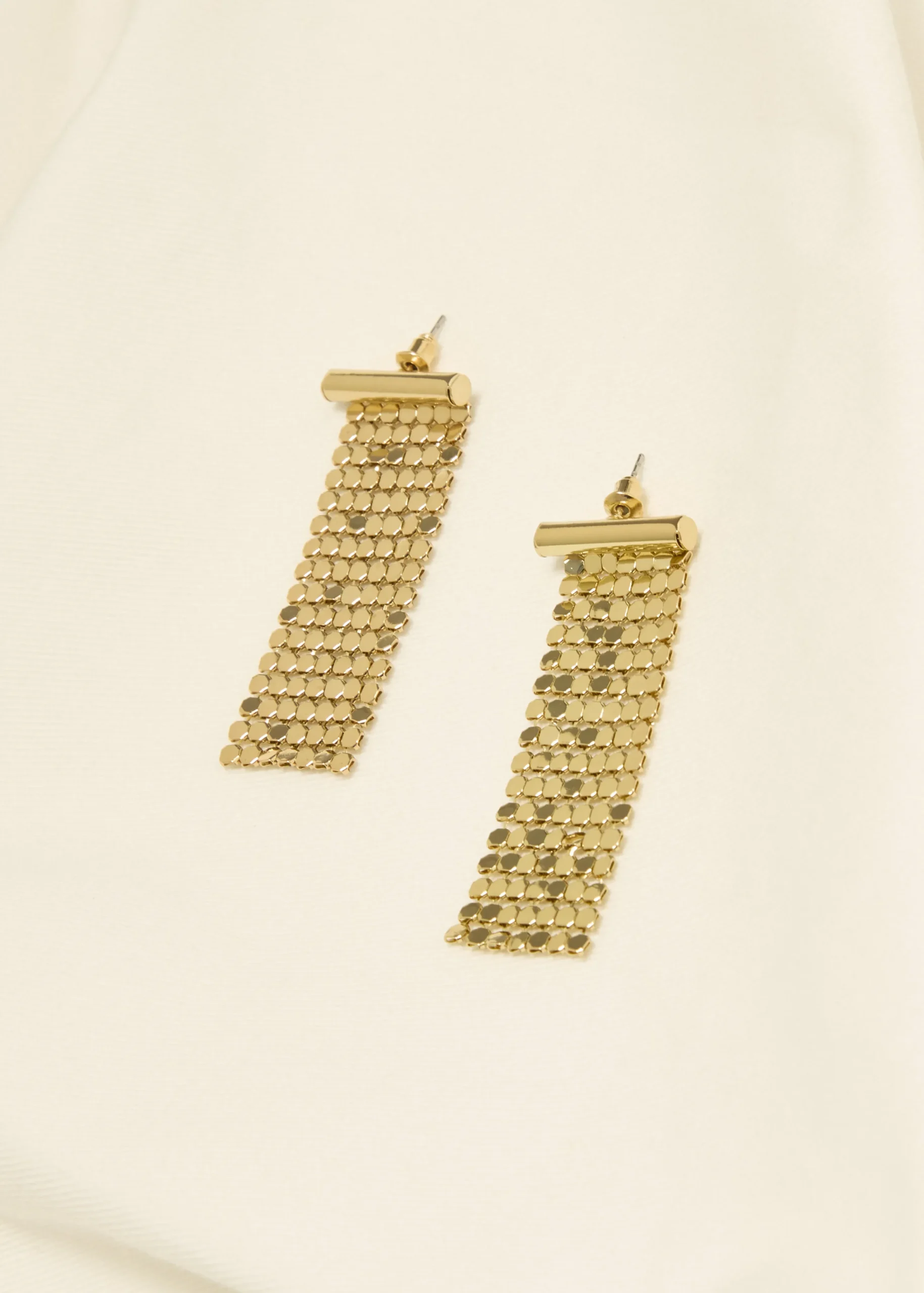 Clearance Cotton Club Oorbellen geweven goud