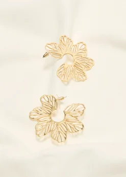 Sale Cotton Club Oorringen bloem goud