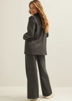 New Cotton Club Oversized blazer gem&ecirc;leerd antracietgem&ecirc;leerd